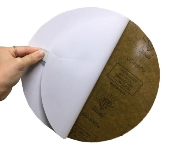 MTDI Grinding Consumables (Sic Paper 8"), G400/P800/21.8um, Adhesive