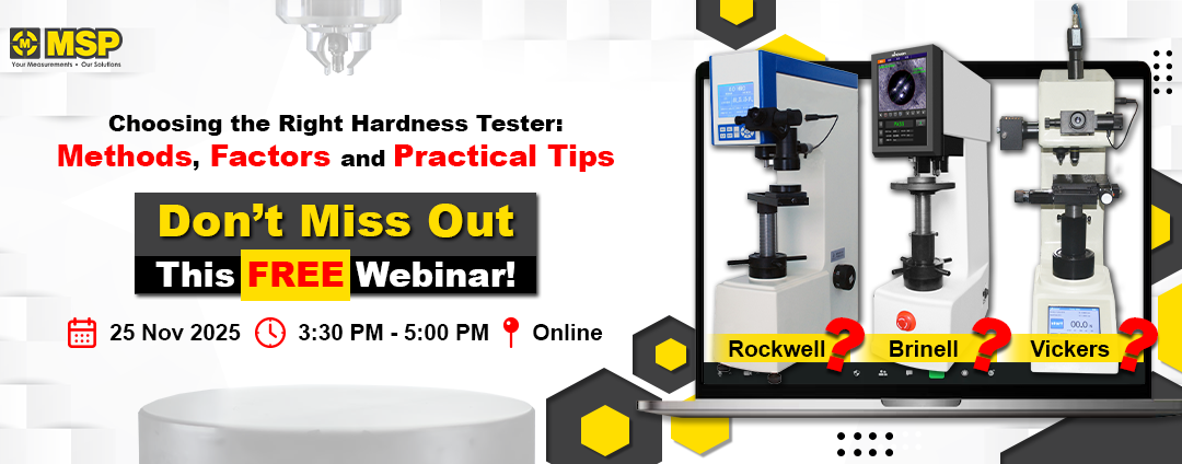 [Webinar] Choosing the Right Hardness Tester: Methods, Factors, and Practical Tips